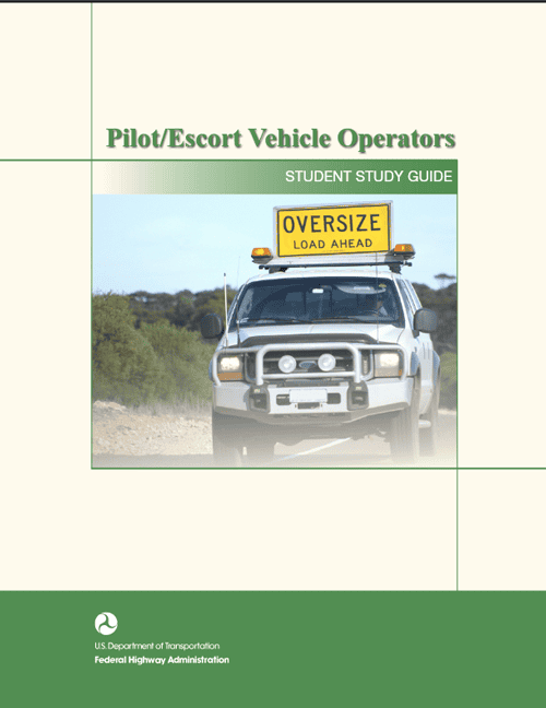 Pilot/Escort Vehicle Operators training manual cover